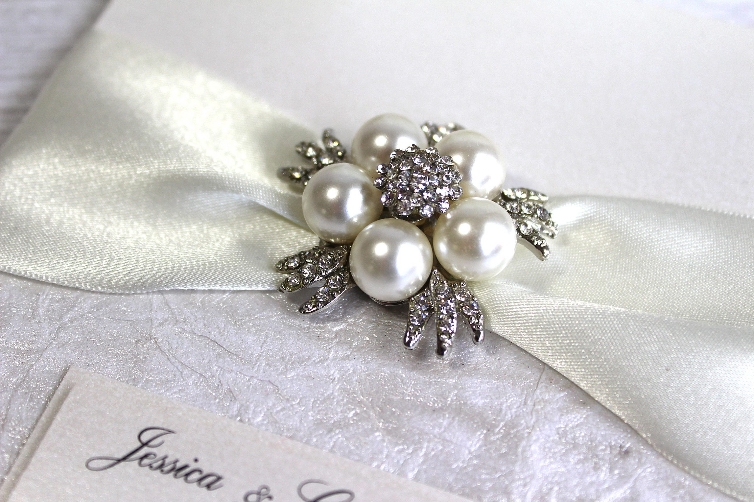 Diamonds & Pearls Luxury Wedding Stationery