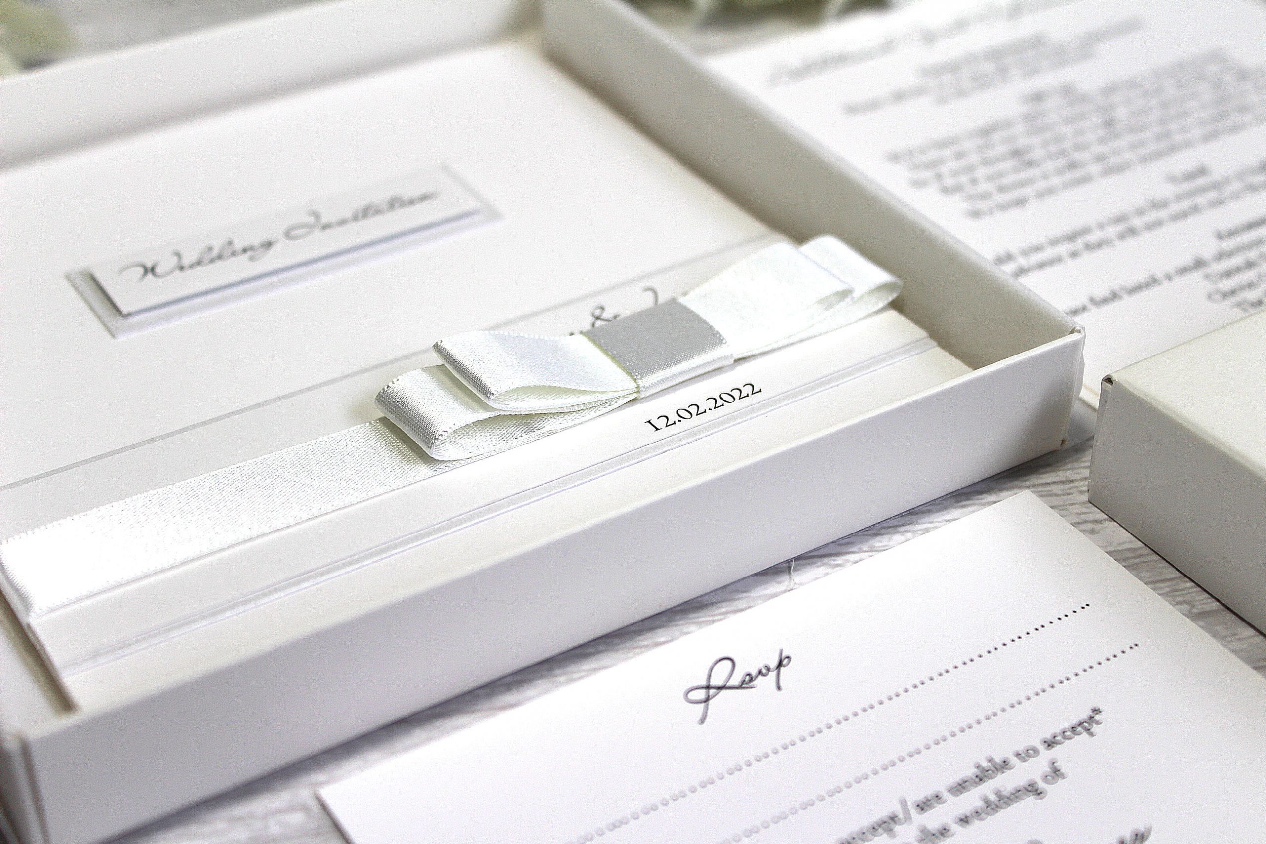 Dior Bow Luxury Wedding Stationery