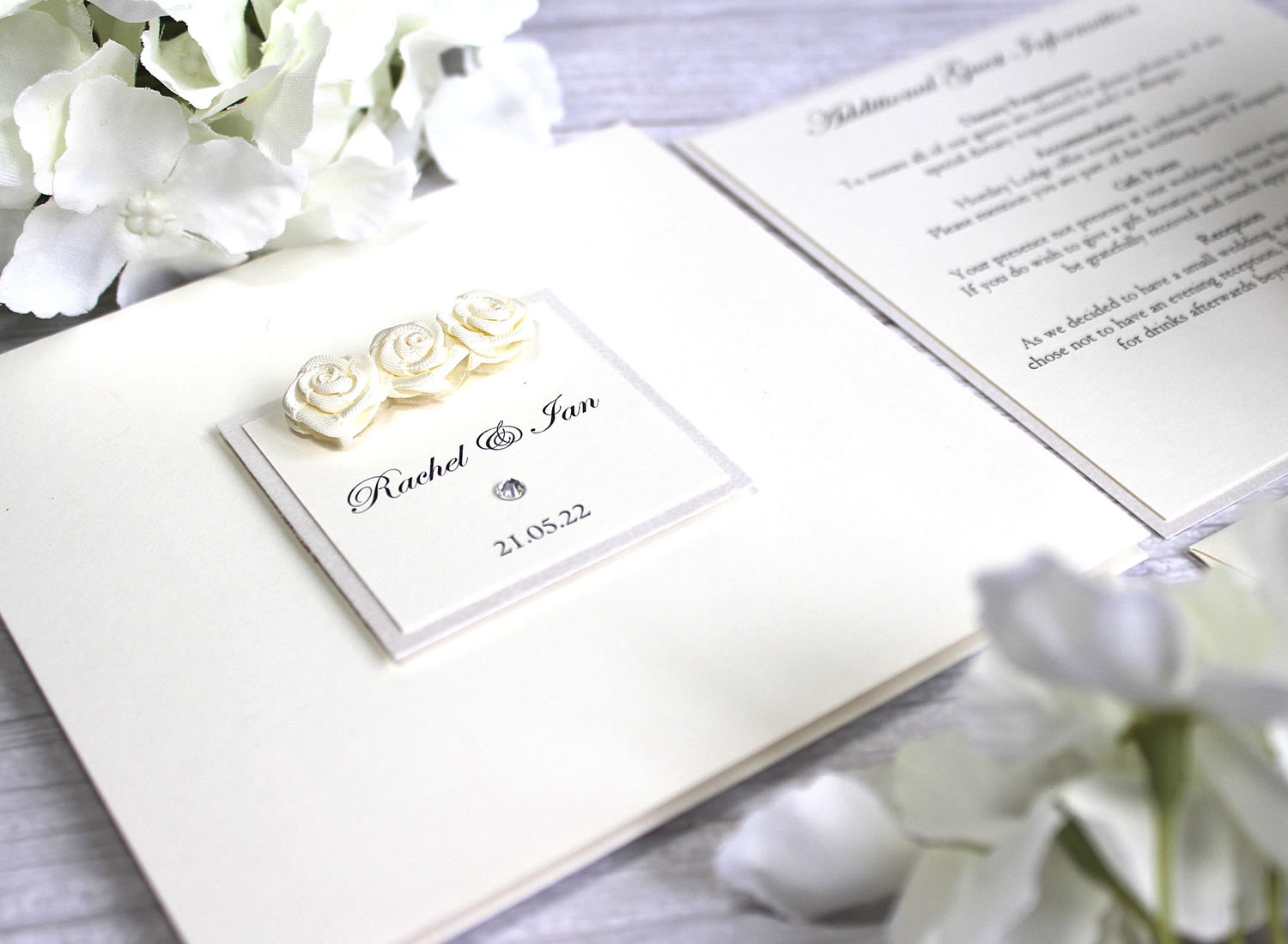 Luxury Wedding Stationery English Rose